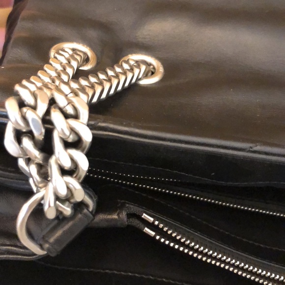 SAINT LAURENT LOULOU LARGE CHAIN BAG IN QUILTED "Y" LEATHER - Picture 10 of 14